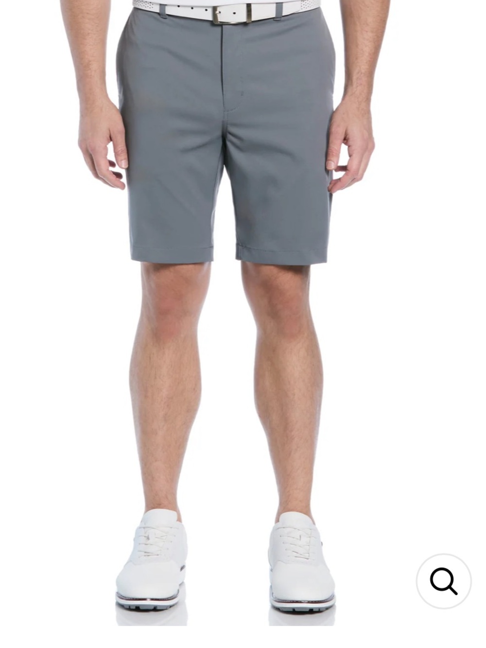 PGA Tour Grey Flat Front Active Waist Performance Golf Shorts